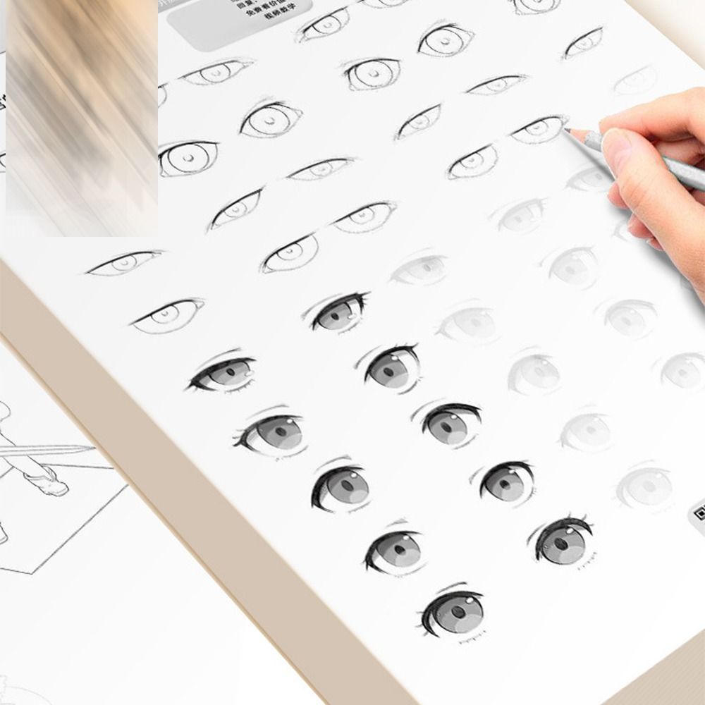 ICELUE Comics Girl Boy Hand Painted Tutorial Book Sketching Anime Characters Art Copy Practice Book Cartoon Practicing Line Draft Practice Books Art Class
