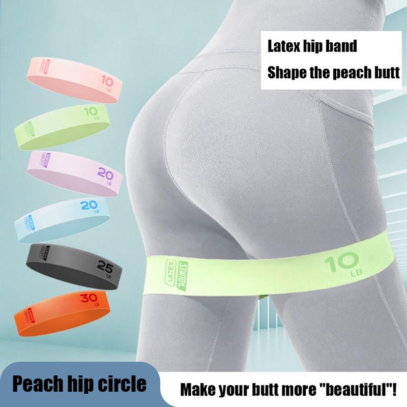 Yoga Latex Stretch Bands Lift Hips And Legs Stretch Circle Fitness Plastic Leg Exercise Core Strength.