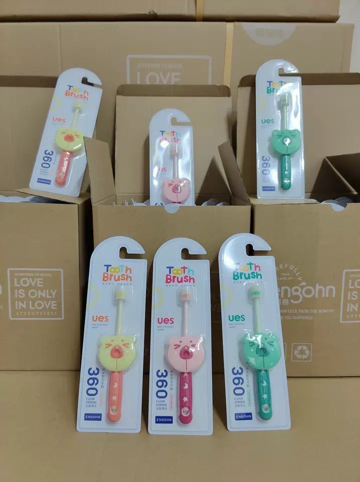 Bàn chải đánh răng xoay 360 độ cho bé