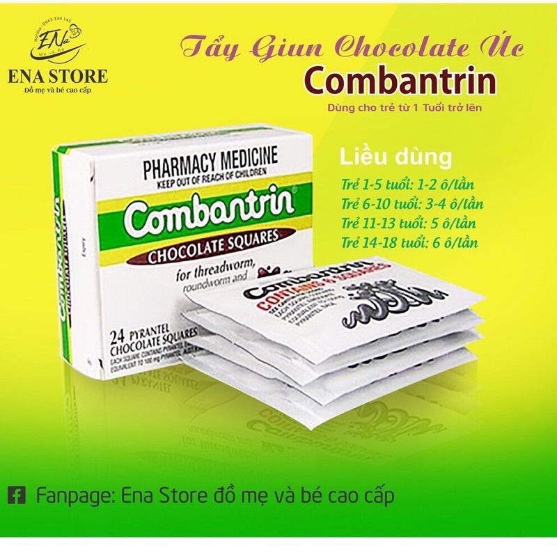 (CHÍNH HÃNG) Tay giun socola combantrin úc
