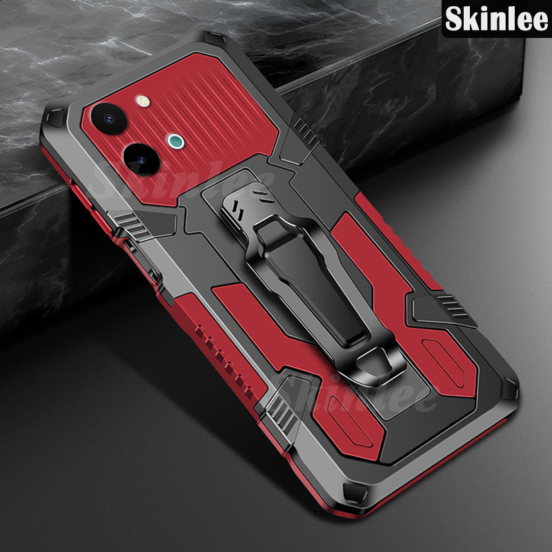 Phone%20Case%20for%20Vivo%20Y28%20Back%20Cover%20Shockproof%20Armor%20with%20Metal%20Clip%20Car%20Holder%20Outdoor%20Pocket%20Clip%20For%20VIVO%20Y28%20Cover%20Cases%20-%20Image%202