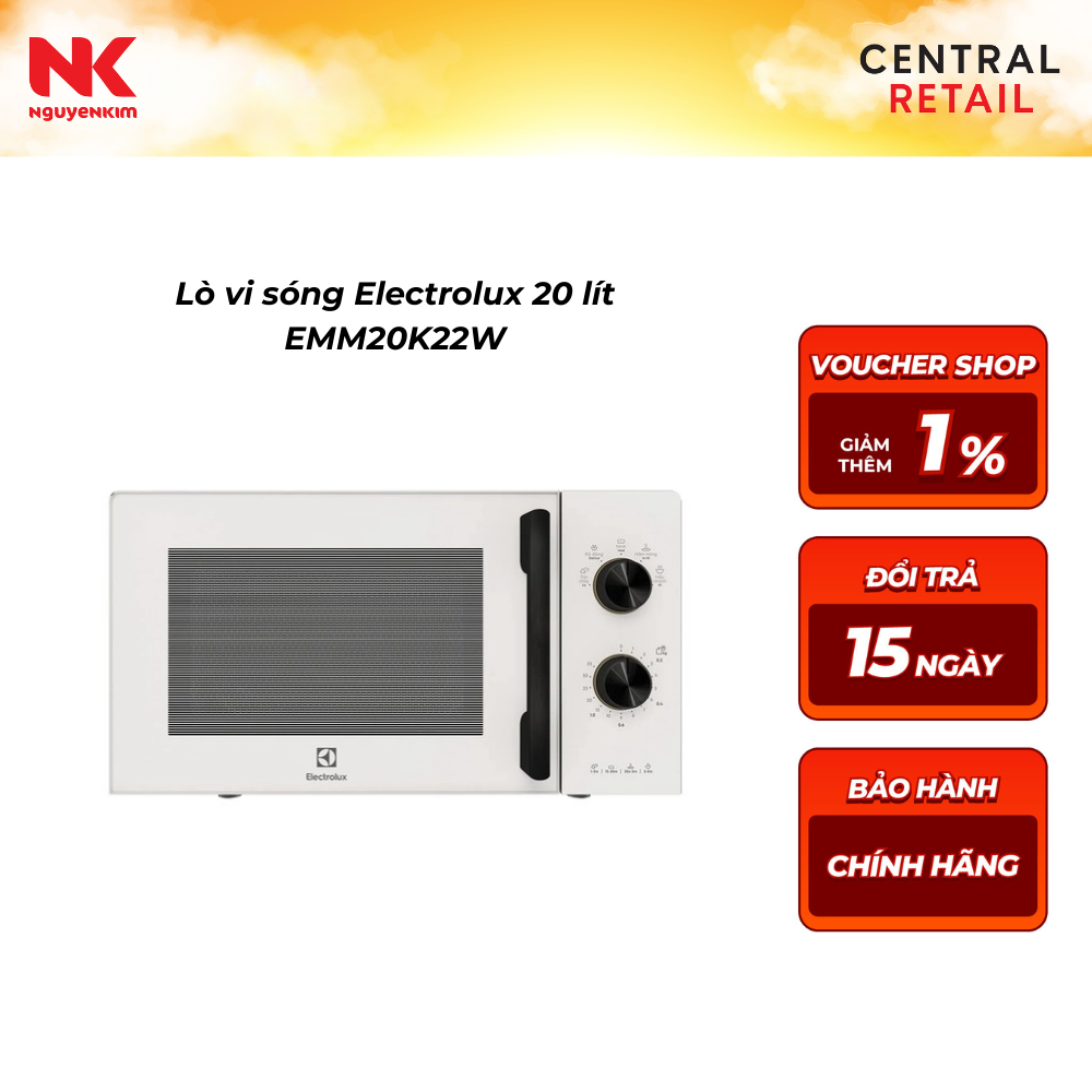Lò vi sóng Electrolux 20 lít EMM20K22W