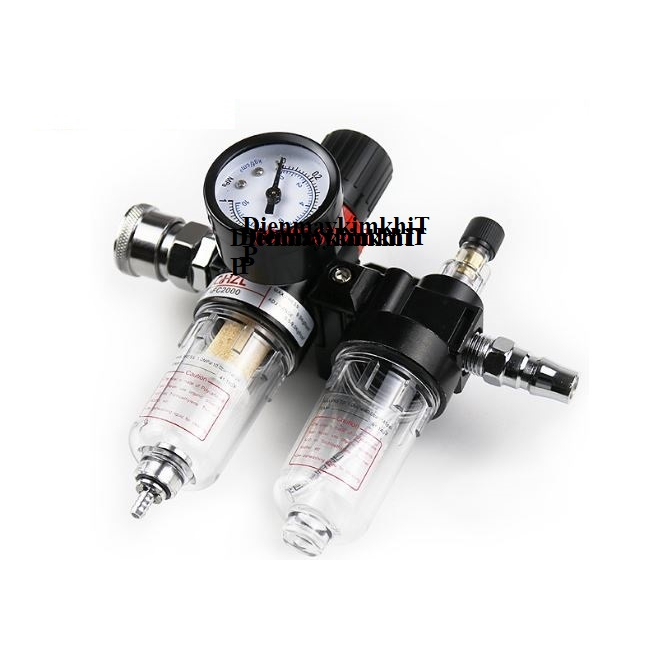Bộ lọc nước đôi nhỏ máy nén khí afc 2000 kèm theo bộ nối nhanh sm+pm