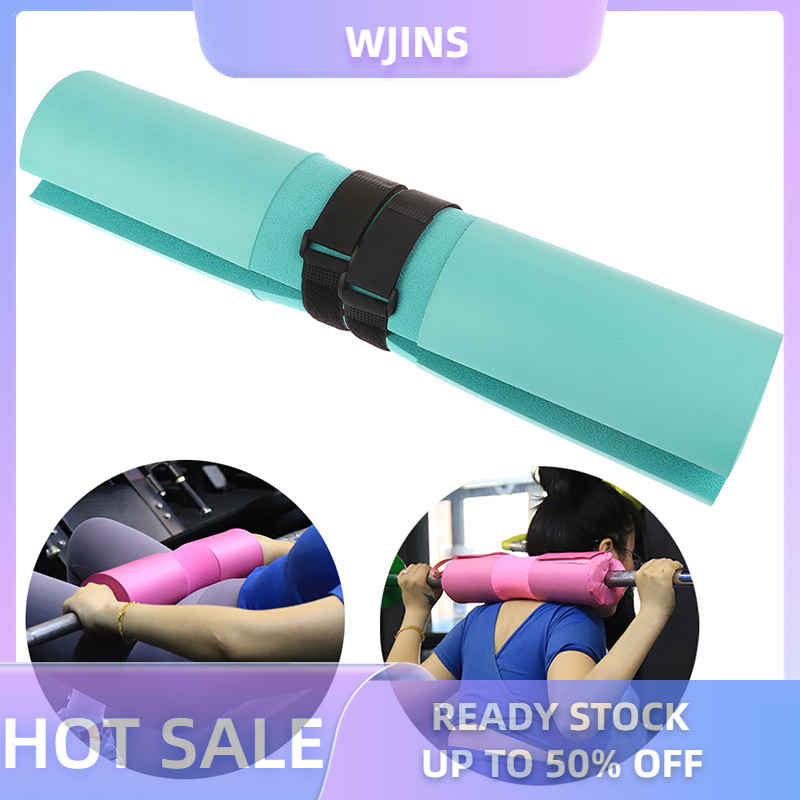 WJINS Tạ tạ Pad Squat bảo vệ cổ vai hỗ trợ miếng đệm Barbell Pad phòng tập thể dục hip đào tạo trọng lượng thiết bị tập thể dục