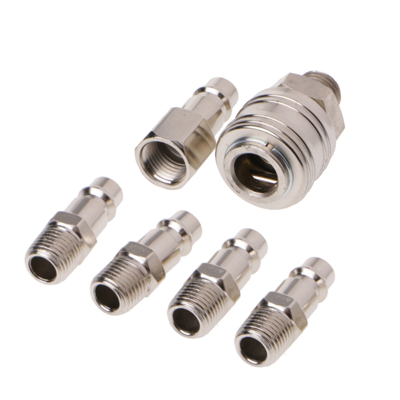 【Versatile】 Pcs Air Line Compressor Fitting Connector Quick Release Set ...