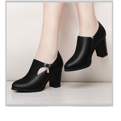 Giày boots bán nguyệt da mềm