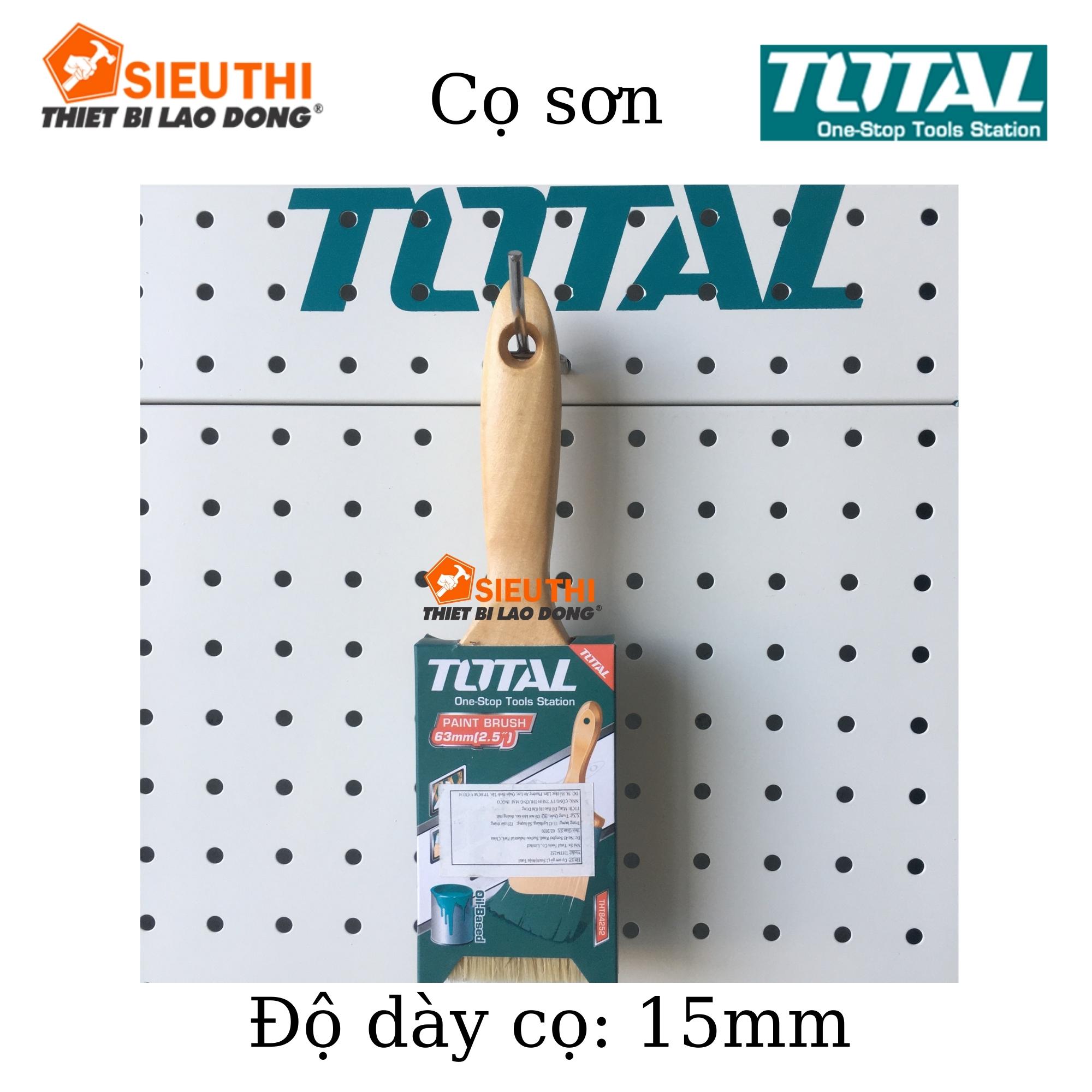 2.5inch Cọ Sơn TOTAL tay cầm gỗ TOTAL THT84252