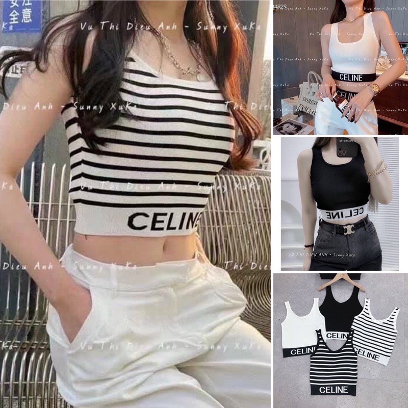 Áo len mongtoghi ba lỗ Ce--line khỏe khoắn