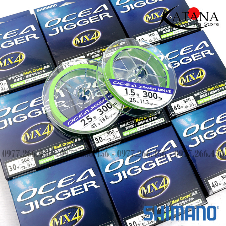Dây PE Shimano Ocea Jigger MX4 - 300m