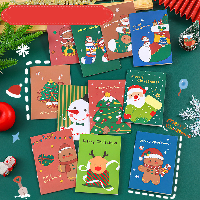 Christmas Notebook Santa Claus Notebook Elk Tree Notebook School Student Notebook Child Prize Notebook Korea Stationery Notebook