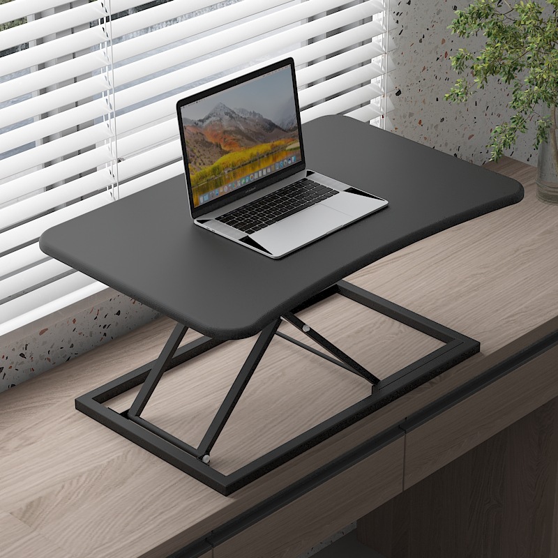 KS Standing notebook desktop folding computer desk with elevated height adjustable desk and standing workbench on the desk