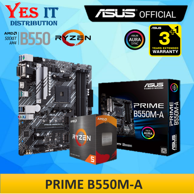 AMD RYZEN 5 5600 SOCKET AM4 PROCESSOR + ASUS MOTHERBOARD | Lazada