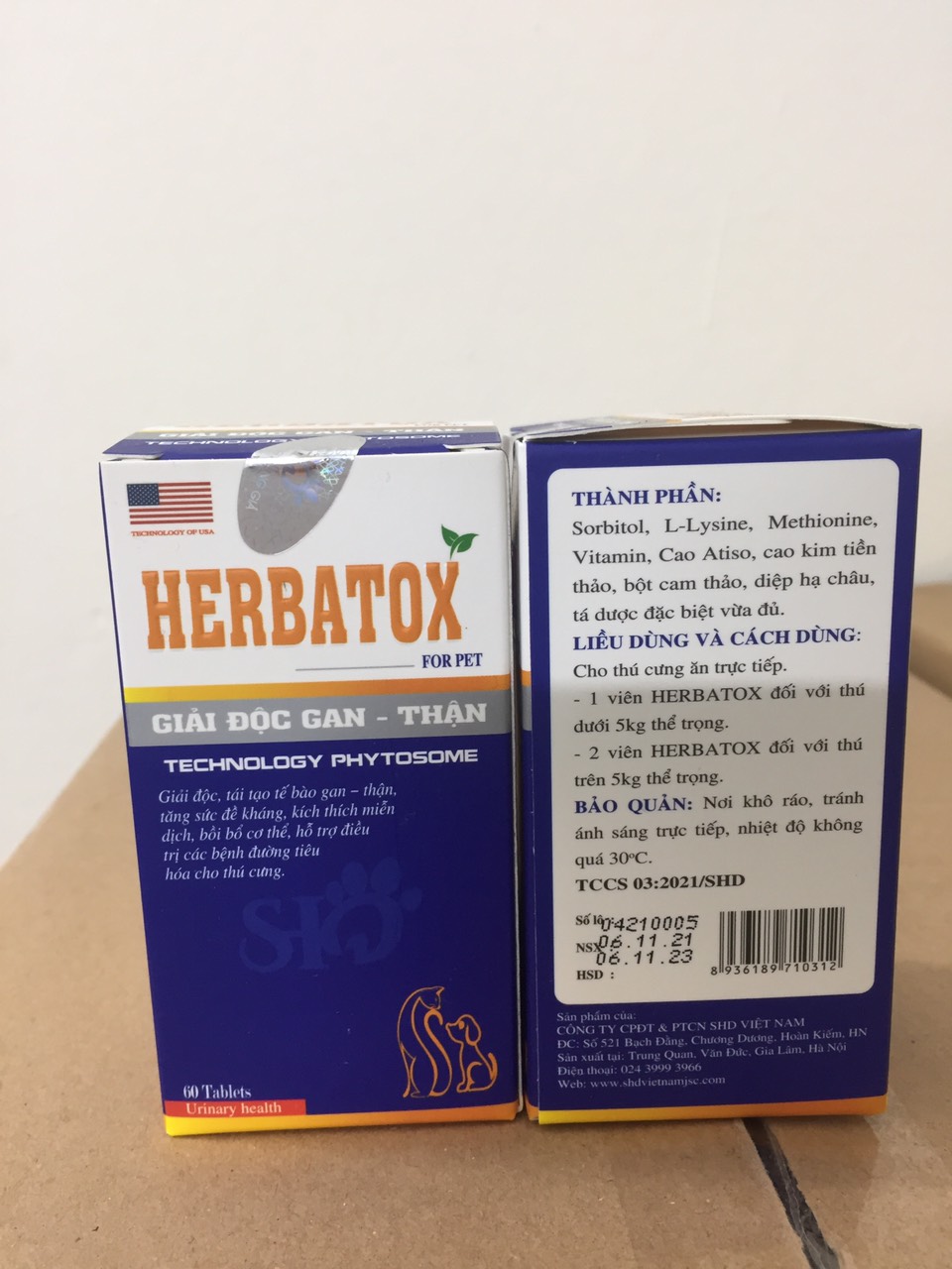 HERBATOX - GIẢI ĐỘC GAN - THẬN CHÓ MÈO