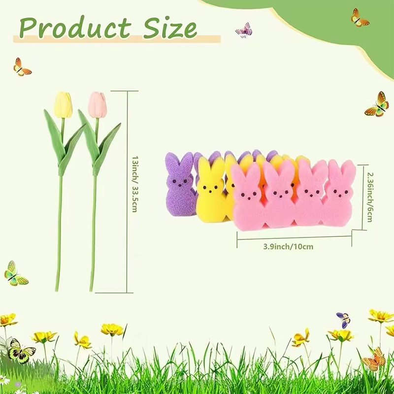 Easter%20Tulips%20Peeps%20Bunnies%20Vase%20Filler%20Set,%20Easter%20Decorations,%20Spring%20Decor%20Home%20Indoor%20Decoration%20Centerpieces%20For%20Tables,%20NO%20VASE%20-%20Image%207