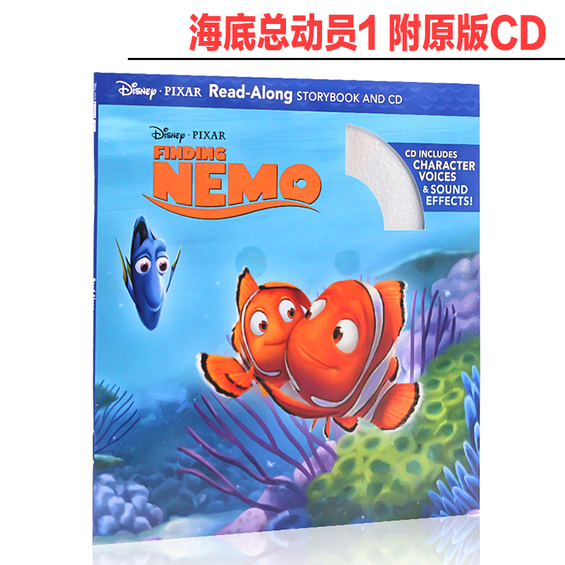 D.isney Finding Nemo read along storybook with CD | Lazada PH