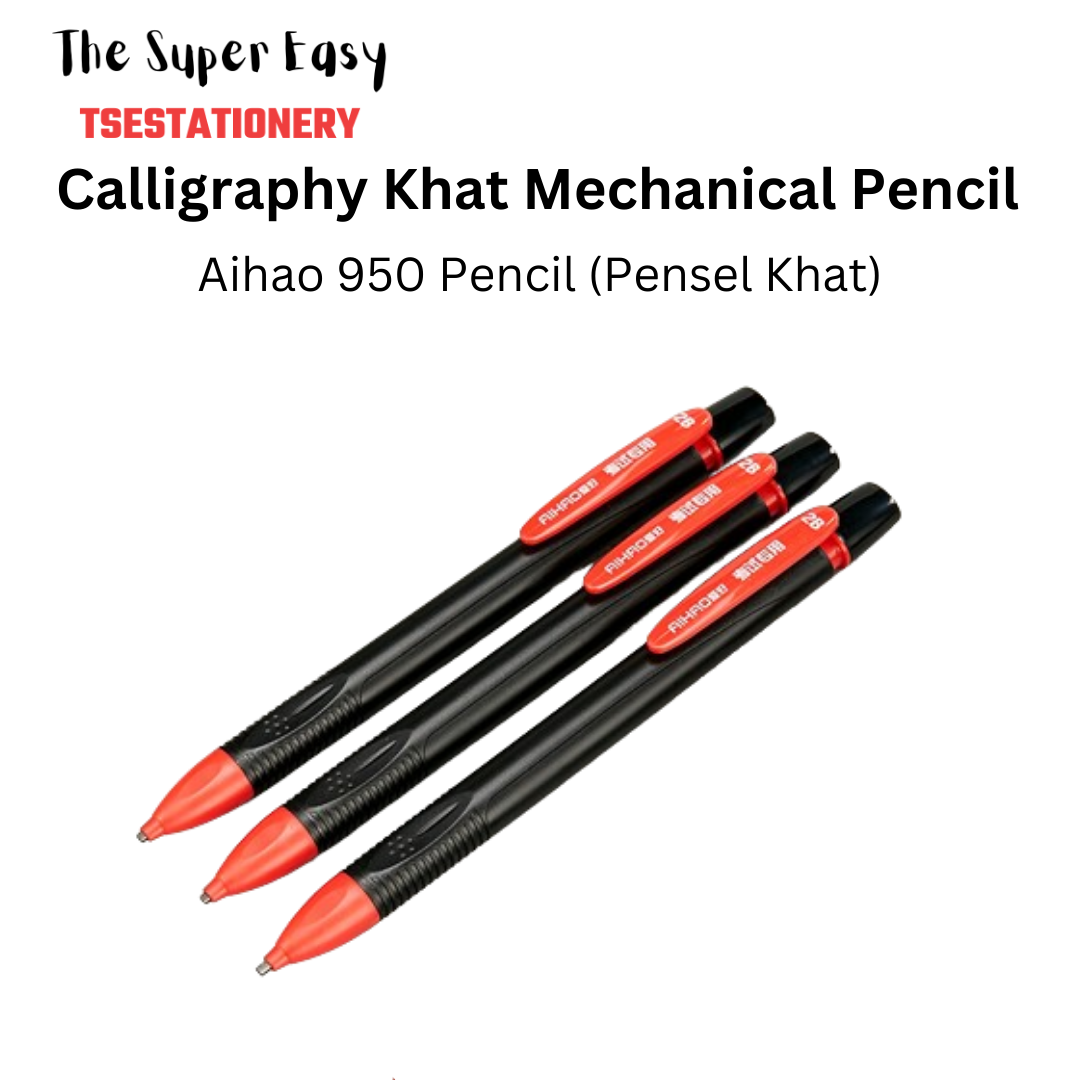 AiHao 950 2B Mechanical Pencil Khat1.8mm Khat Pensel Jawi Calligraphy