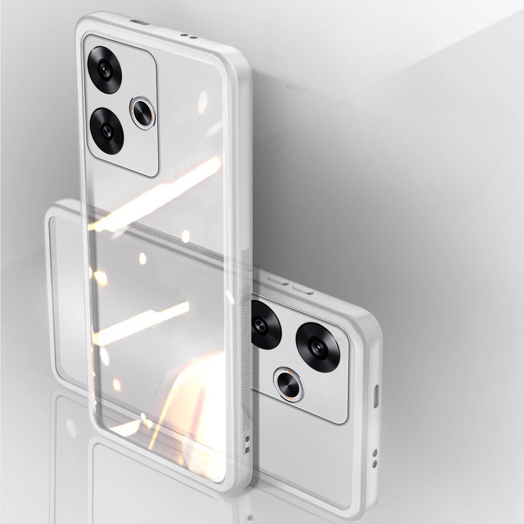For Xiaomi Poco M6 Plus Case Camera Protection Classic Borderless Silicone Transparent for Xiaomi Poco M6 Plus 4G Back cover.