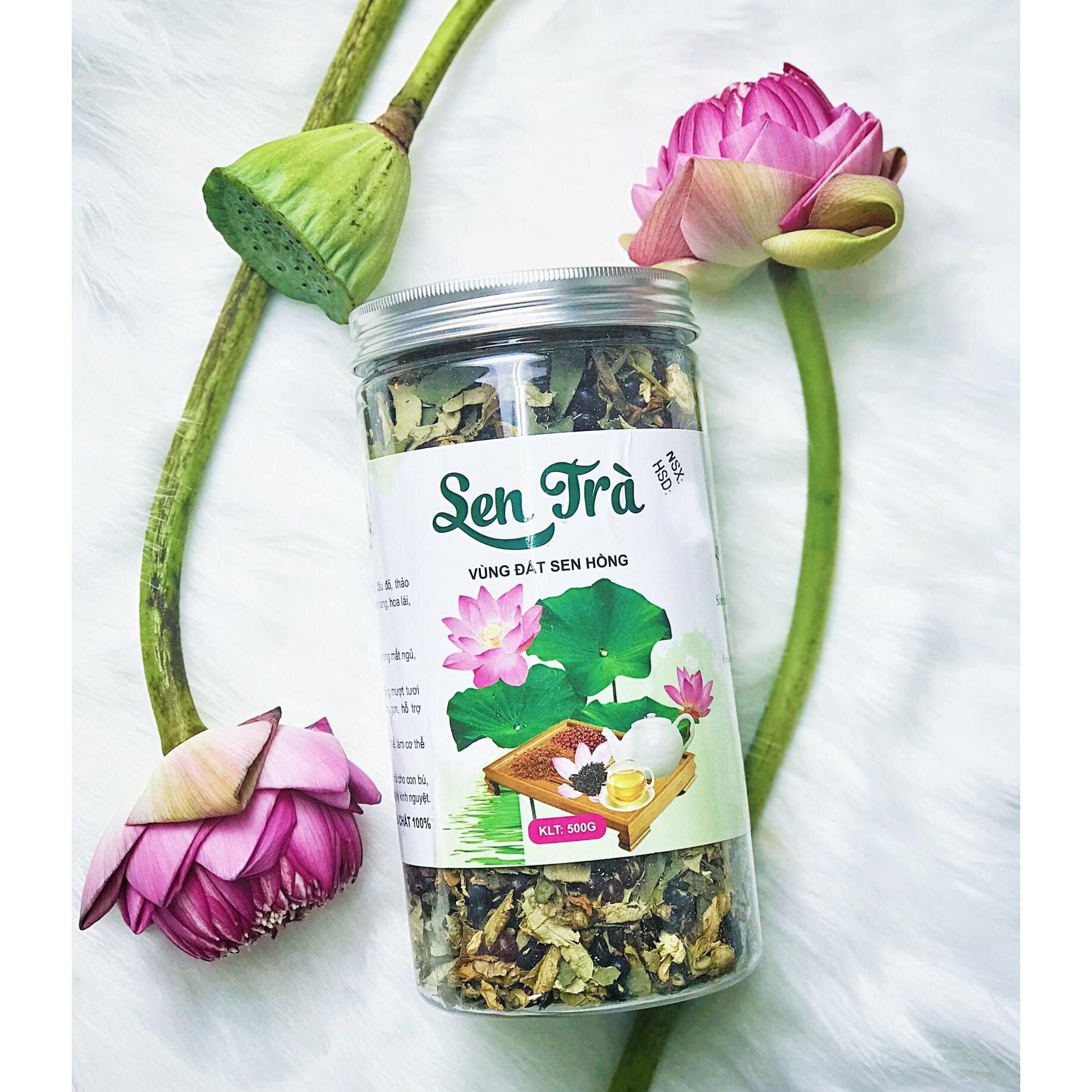 Sen trà - 500g - Ba Tre (trà thảo mộc)