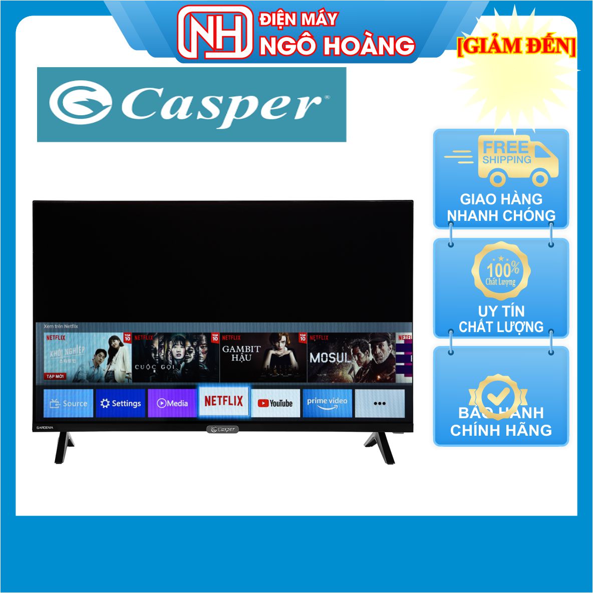 [FreeshipMAX]  Internet Tivi Casper 32 Inch 32HX6200( Miễn phí giao hàng TPHCM-Ngoại tỉnh tính phí vận chuyển)