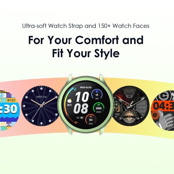 Oraimo Watch 2R Smart Watch OSW-30 Gold / Olive with 1.39 Inch TFT Display and Bluetooth Calling Functionality.