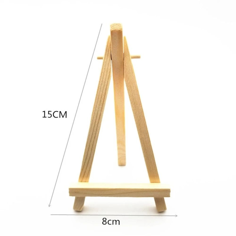 Stand Painting & Sketch Wood Mini Easel Small Foldable Triangle Display Stand Portable Desk Stand Tripod Desk. 