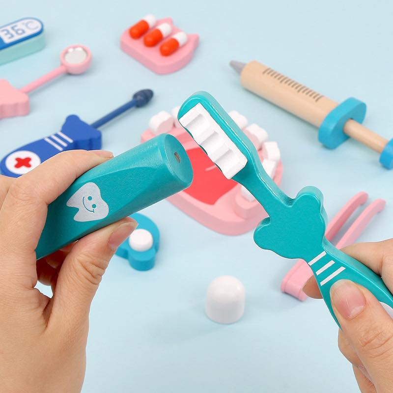 BỘ ĐỒ CHƠI BÁC SĨ - GỖ AN TOÀN