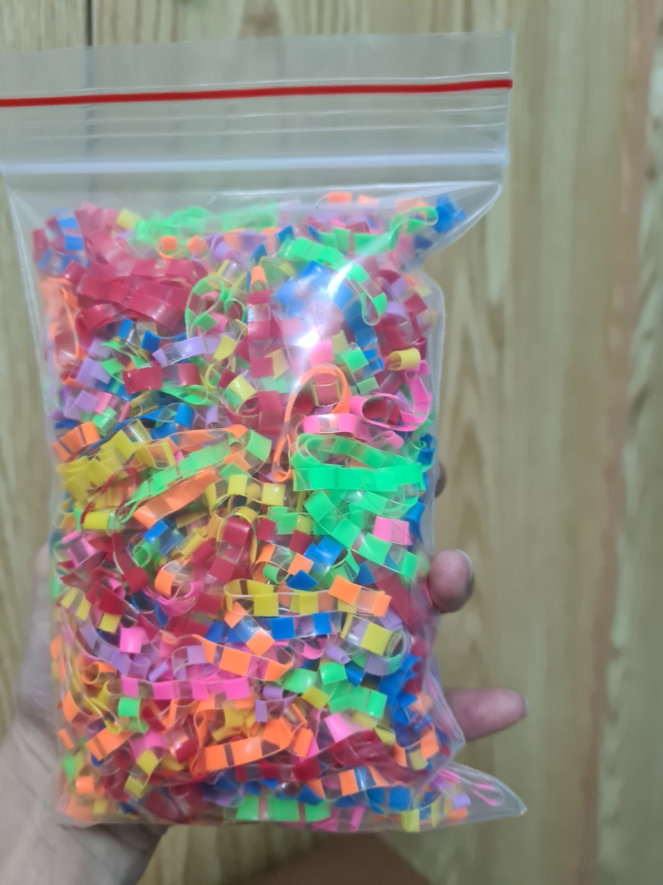 50g-100g dây chun buộc tóc nhiều màu