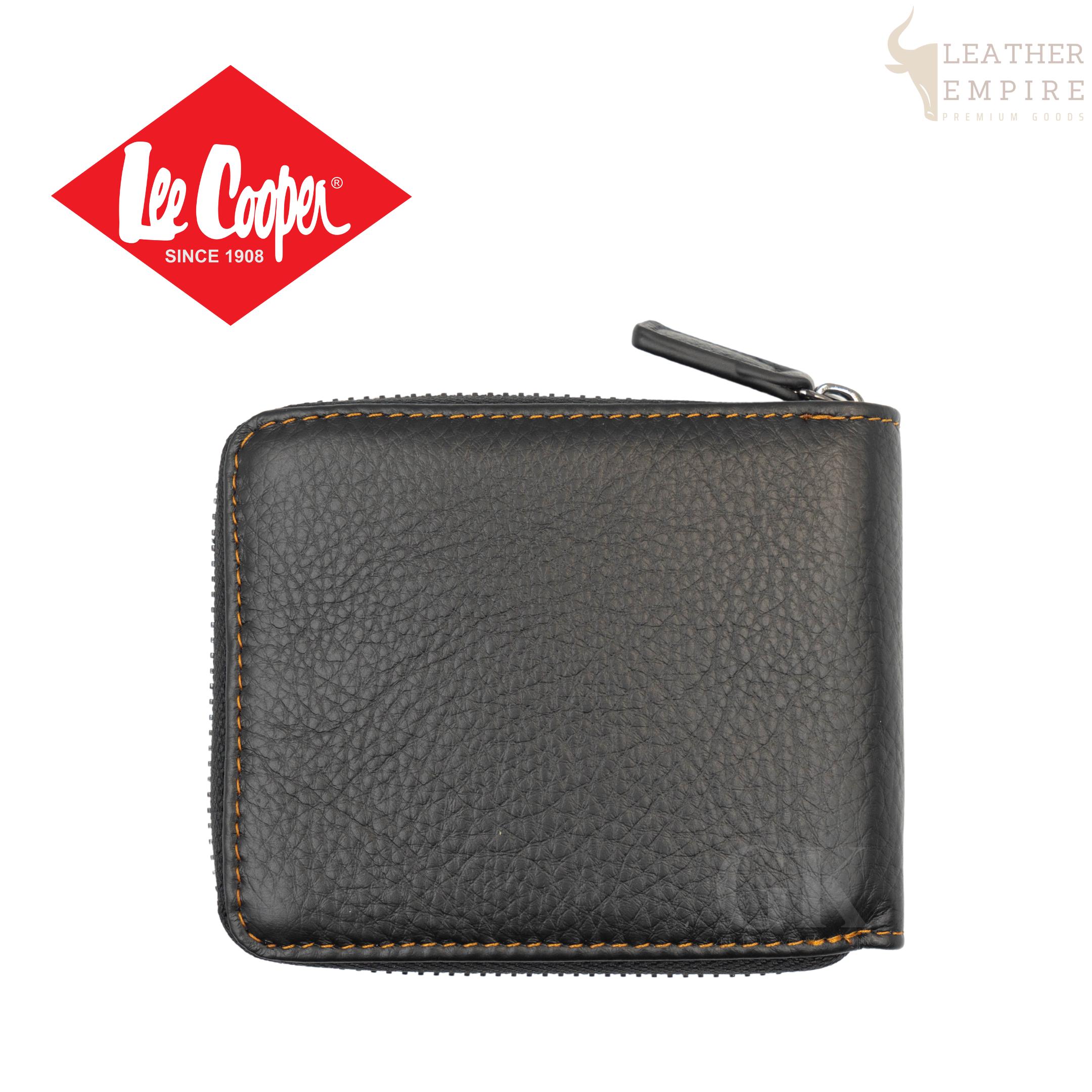 LEE COOPER] Genuine Leather RFID Protection Full Zip Wallet  (YLW199-G2-2089B) | Lazada