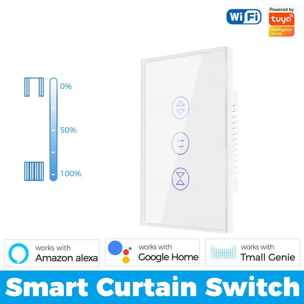 Tuya công tắc cửa trập thông minh wifi blutooth tuya smart life điều khiển cửa cuốn wifi mở cửa từ xa qua app cloud1