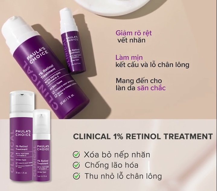 [Chiết - Minisize] Tinh chất chống lão hóa PC Clinical 1% Retinol