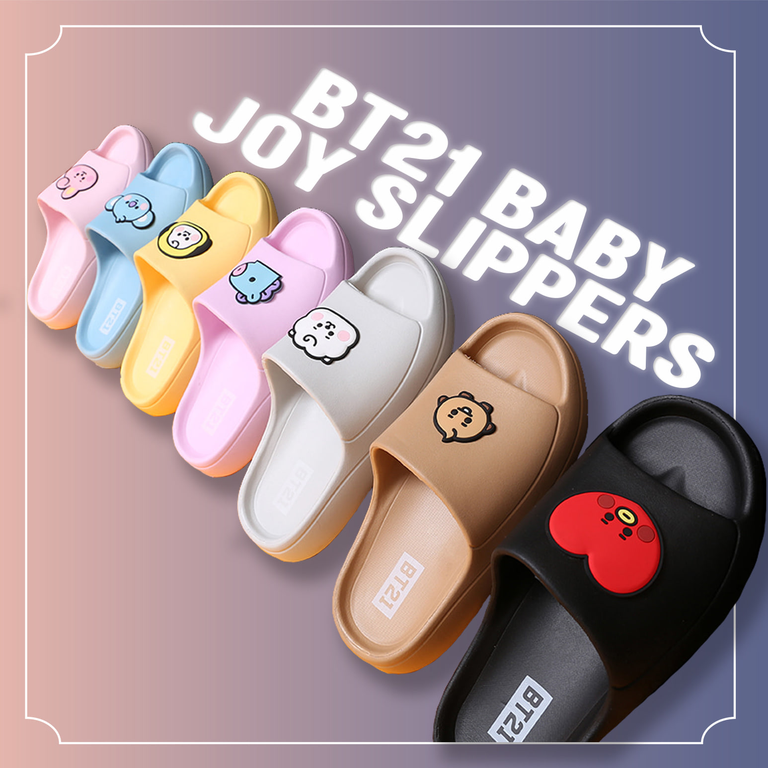 BTS BT21 Official Authentic Goods Flat Face Cushion Renewal Ver + Tracking Num E