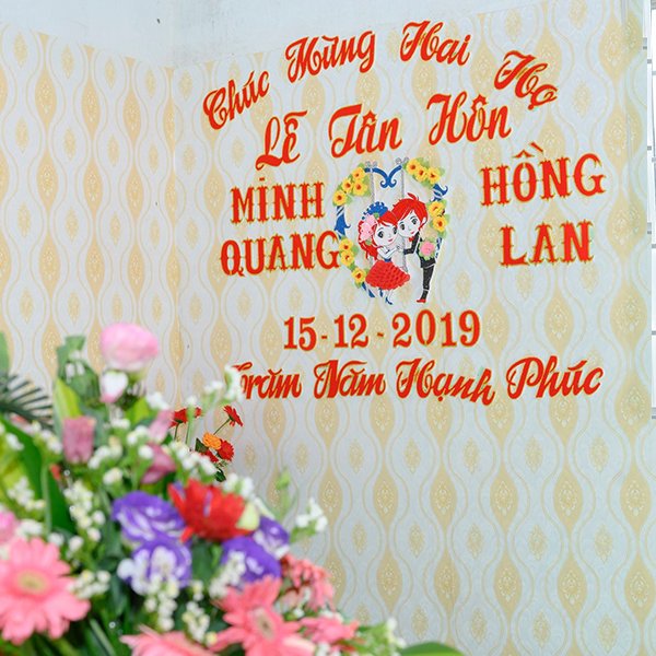 Chữ xốp trang trí ngày cưới