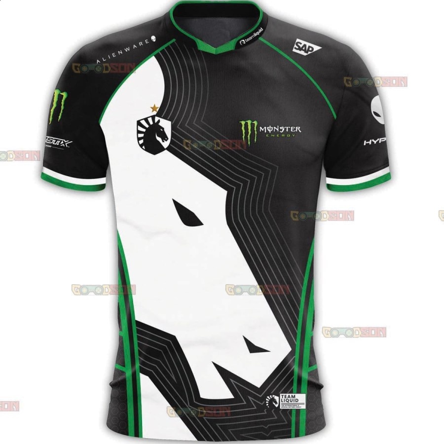 2023-summer jersey kaos baju team gaming dota2 csgo ml aov team liquid ti 8 - lengan pendek