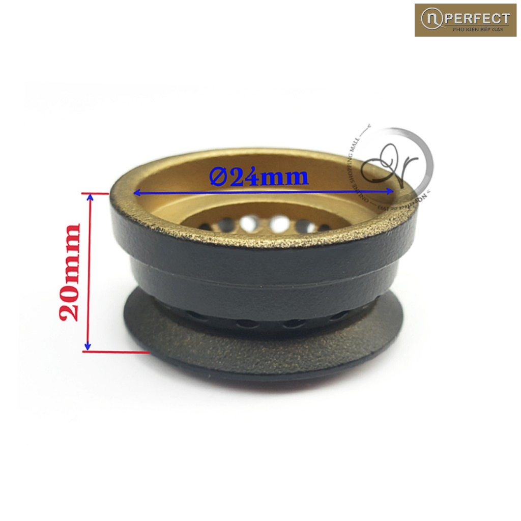 @phukienbepgas- Đầu hâm chia lửa bếp gas âm Electrolux EHG723BA (mẫu thay thế)