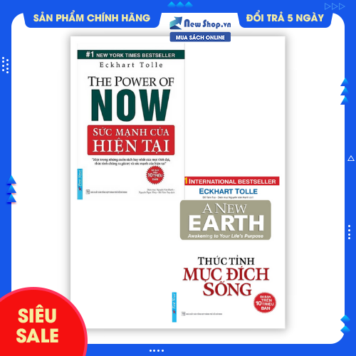 Sách - combo thức tỉnh mục đích sống + sức mạnh của hiện tại - newshop