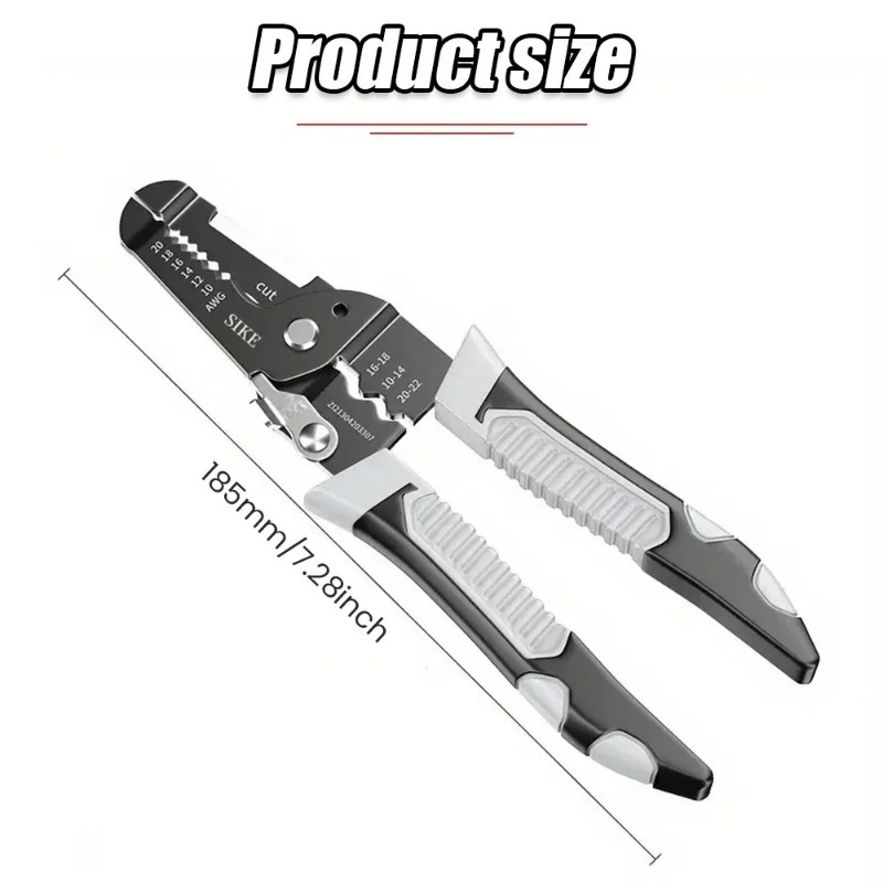 Wire Stripper Wire Puller Cutter Multifunctional Labor-Saving Repair Scissors Wire Stripping Crimping Pliers Hand Tool