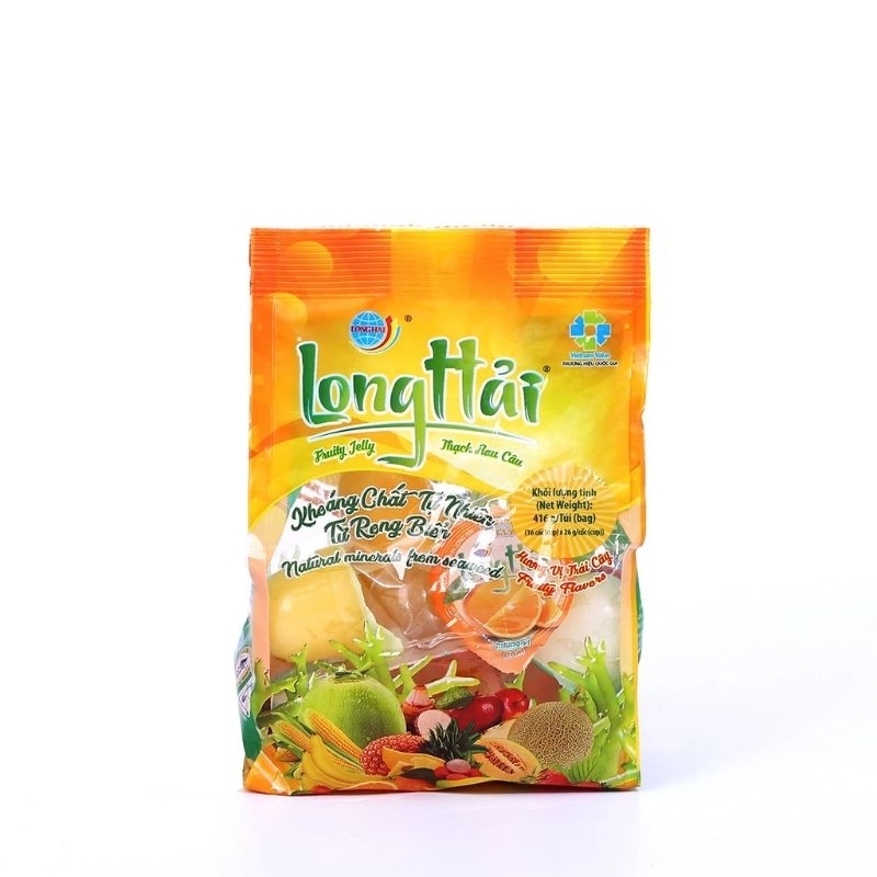 Thạch Rau Câu Long Hải Đủ Vị ( Gói 910g &416g)
