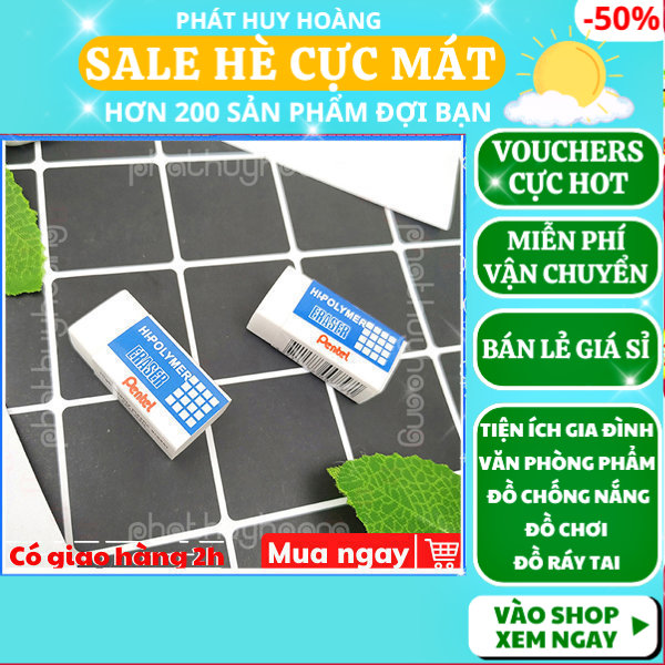 [HCM]Combo 4 cục gôm Pentel loại nhỏ cao cấp ZEH-03N ,Cục tẩy ,Giá rẻ , đồ dùng học tập, Phát Huy Hoàng