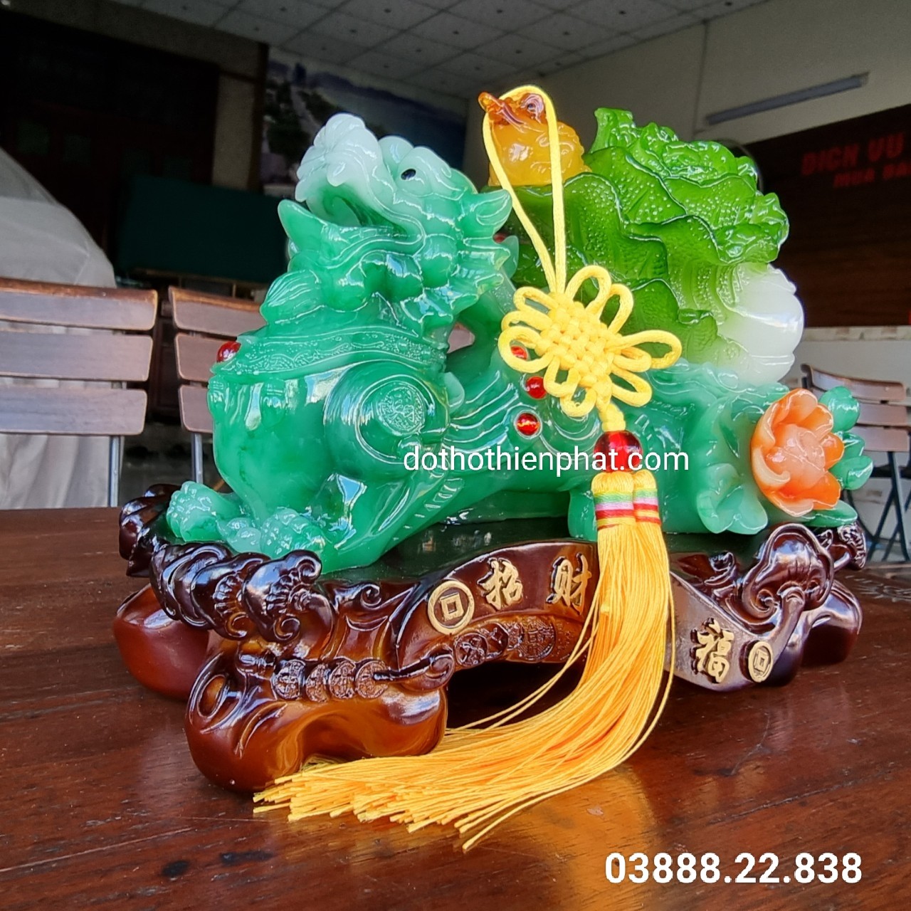 Tỳ hưu kéo bắp cải phong thủy