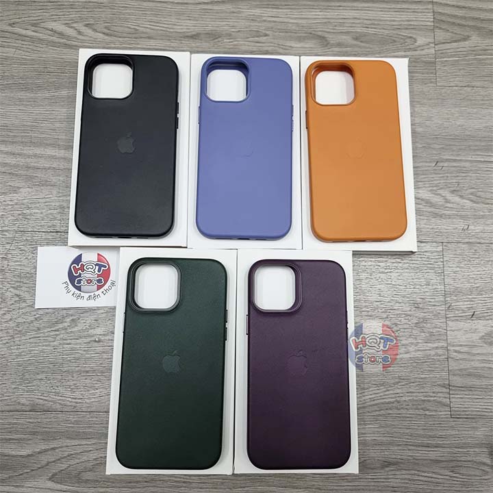 Ốp lưng da Leather Case Magsafe cho IPhone 13 Pro Max / 13 Pro (Da Bò Thật)