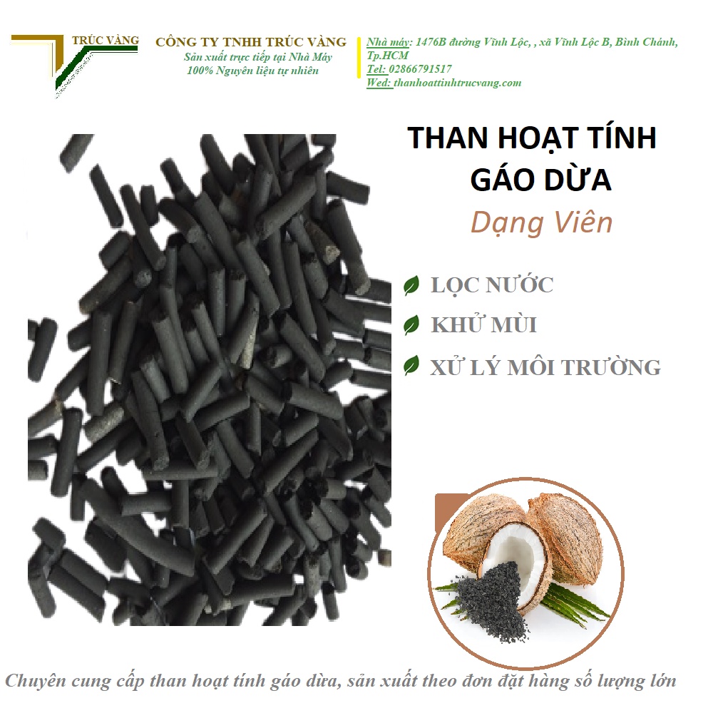 Than Hoạt Tính Viên Nén