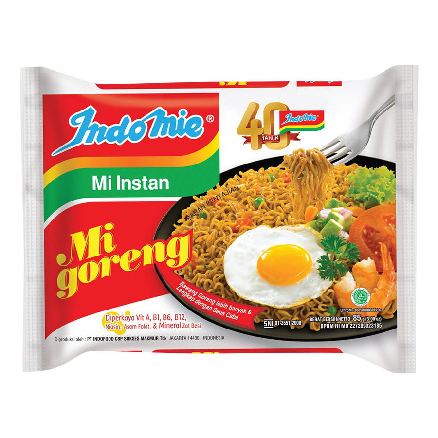 Thùng Mì xào khô Indomie Mi Goreng (40 gói)