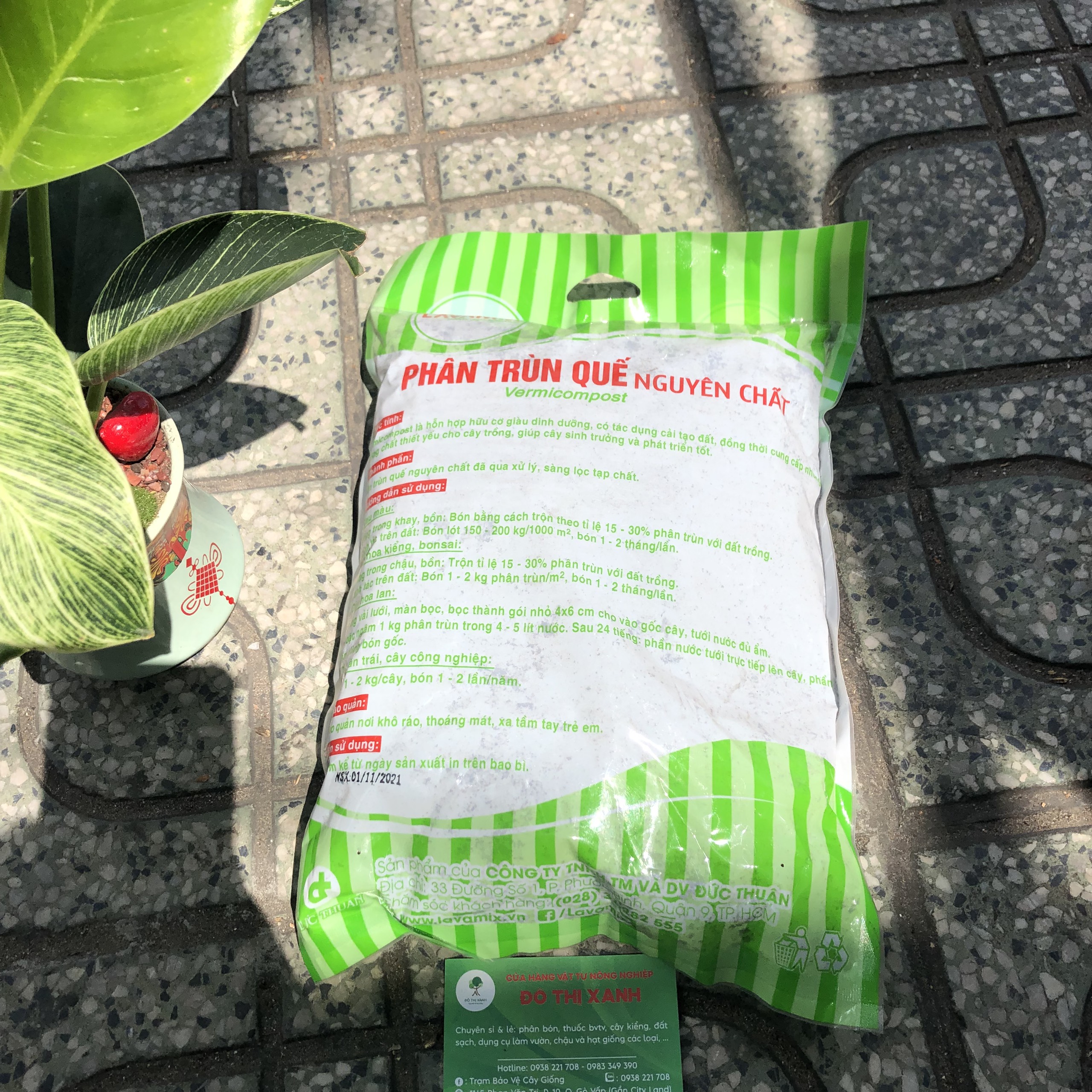 Phân Trùn Quế nguyên chất Lavamix gói 2kg
