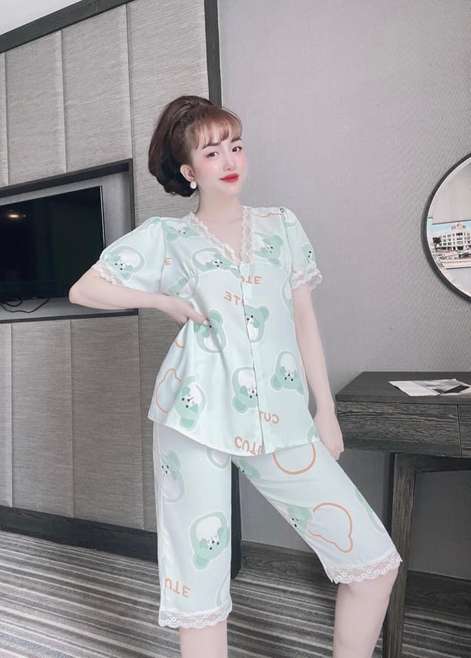 Đồ Bộ Mango Quần Ngố , Xinh Yêu ( dưới 60kg) - Mẫu mặc sp thật