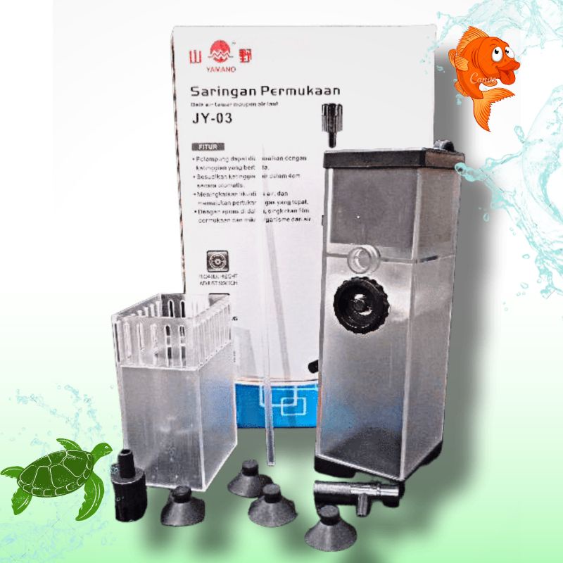 Pompa Aquarium aquascape filter penghilang minyak Skimmer YAMANO JY 03