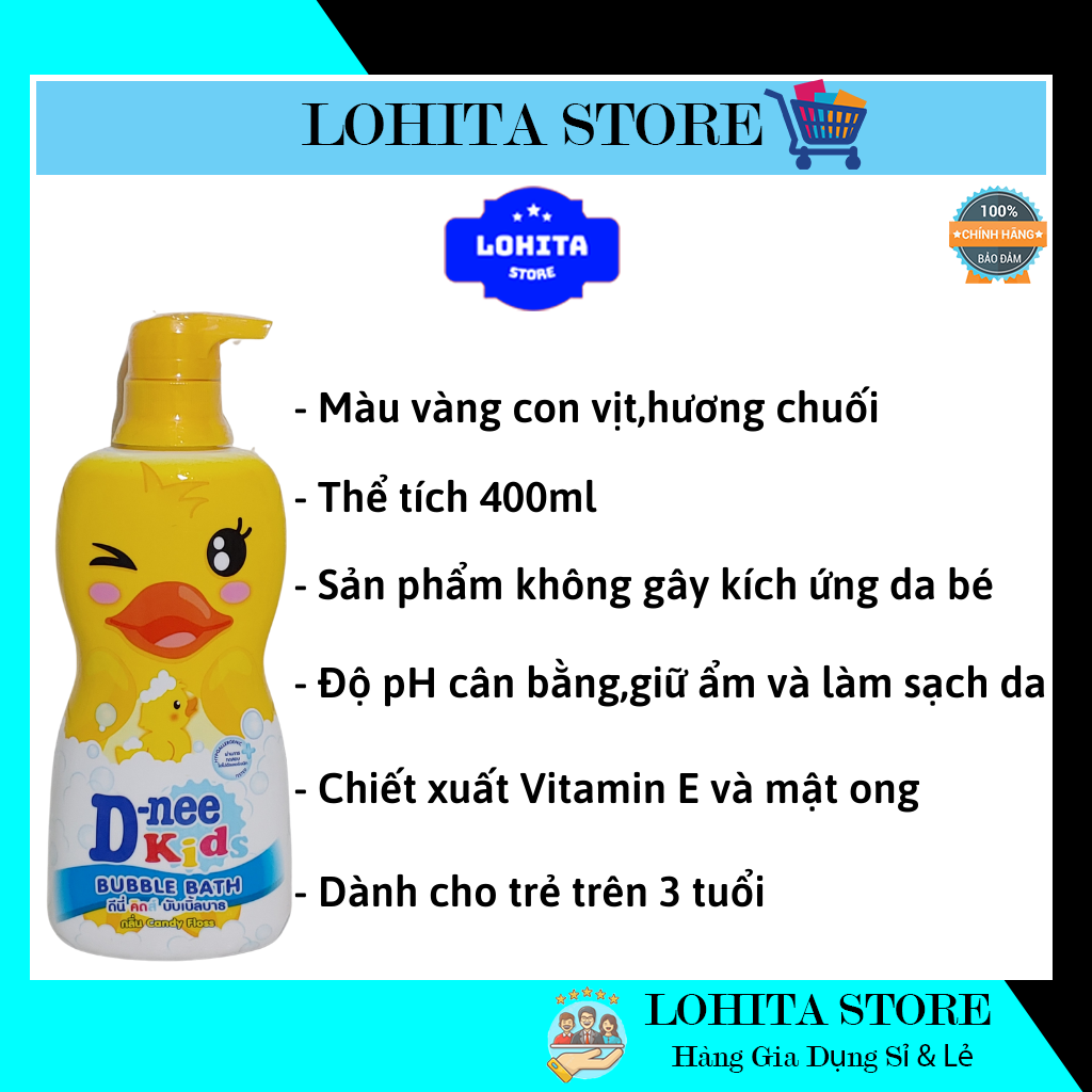 Sữa tắm Dnee Kids hình thú 400ml Thái Lan