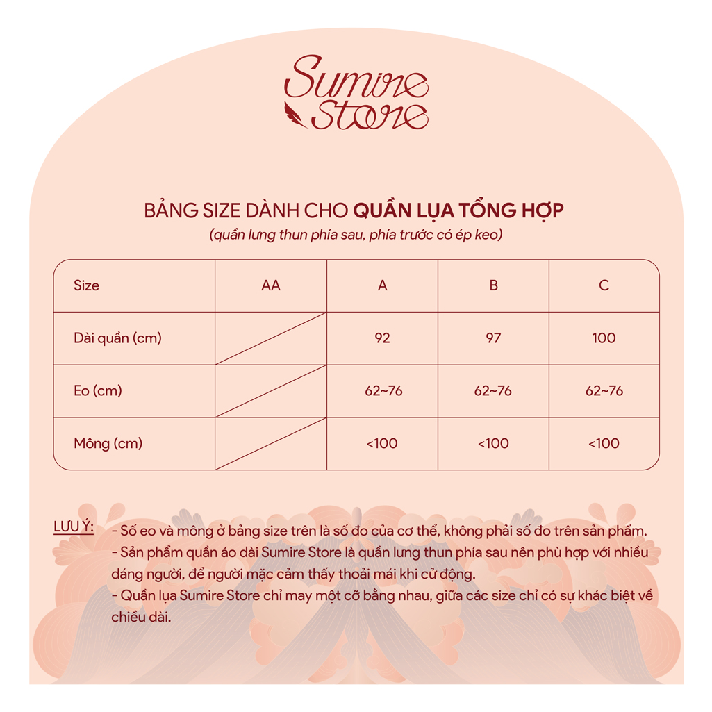 Sumire Store Quần lụa Quế Chi