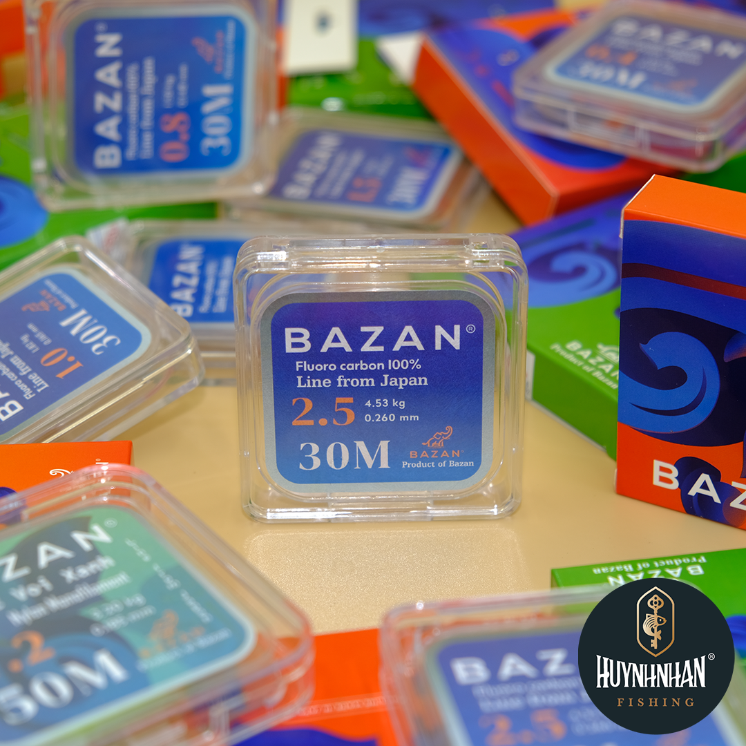 Dây thẻo Bazan Fluorocarbon nhiều size x 30m