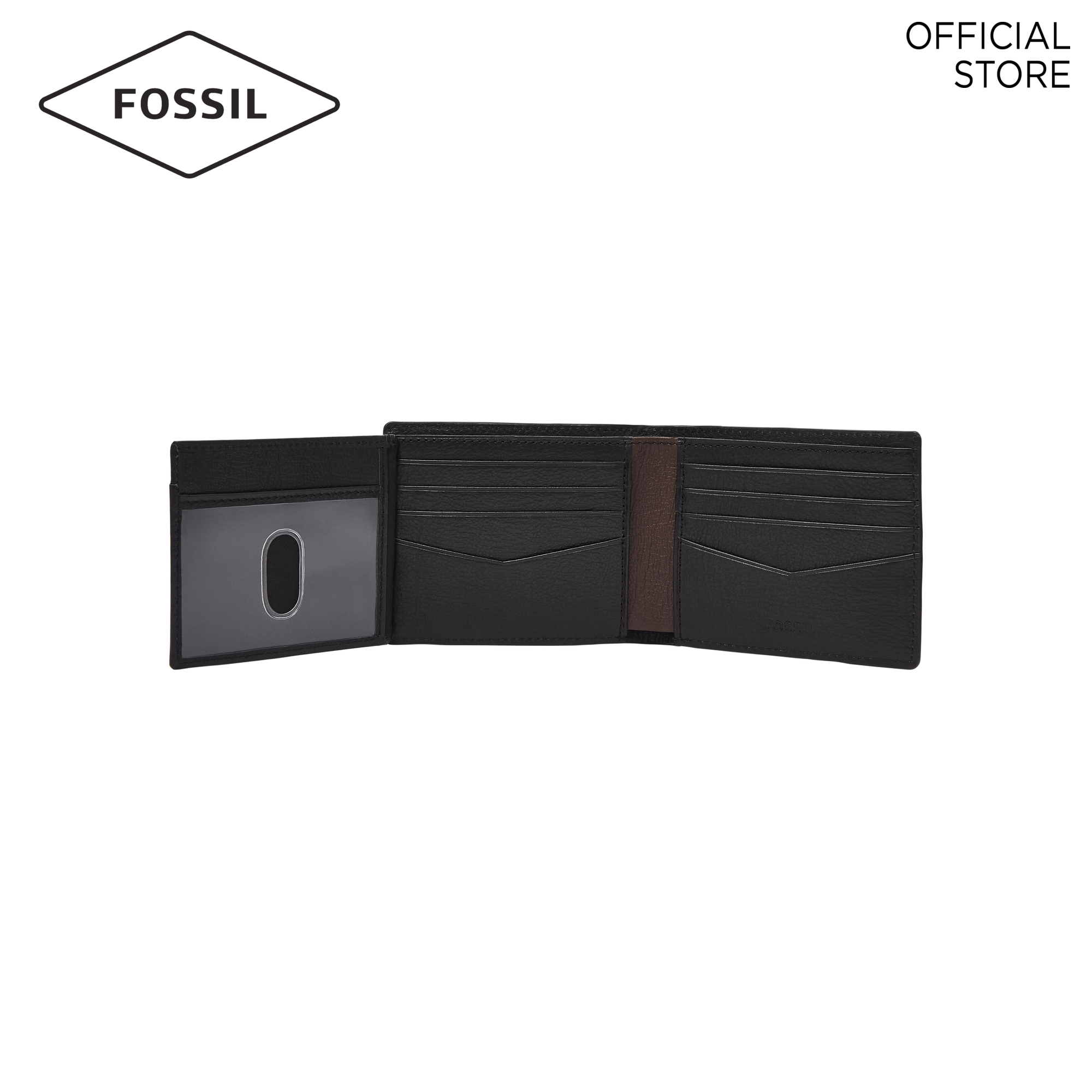 Fossil Kieran Black Wallet SML1863015 | Lazada