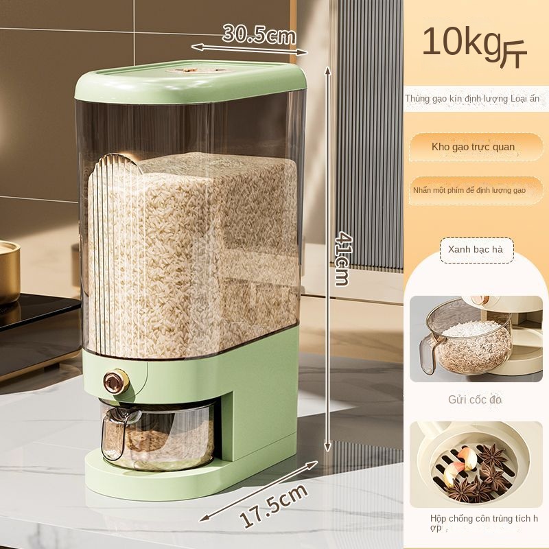 Hộp đựng gạo / thực phẩm chống côn trùng chống ẩm tiện dụng cho nhà bếp